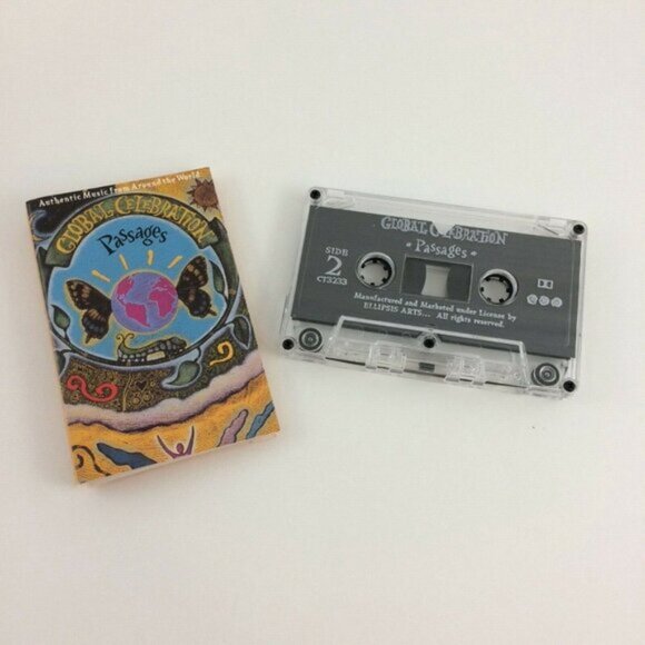4 1990s Global Celebration World Music Cassette Tapes Ellipsis Arts New Age - Picture 8 of 12